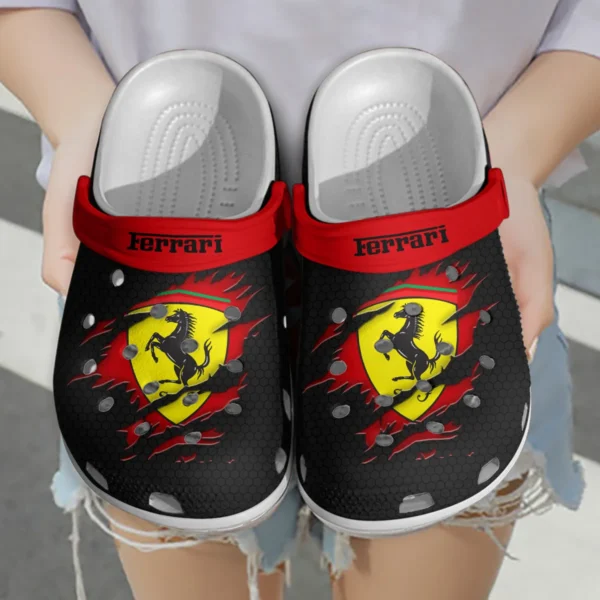 Ferrari F1 Crocs - Waterproof Odor-resistant Antimicrobial BL6425A4FRR - Black - Image 3