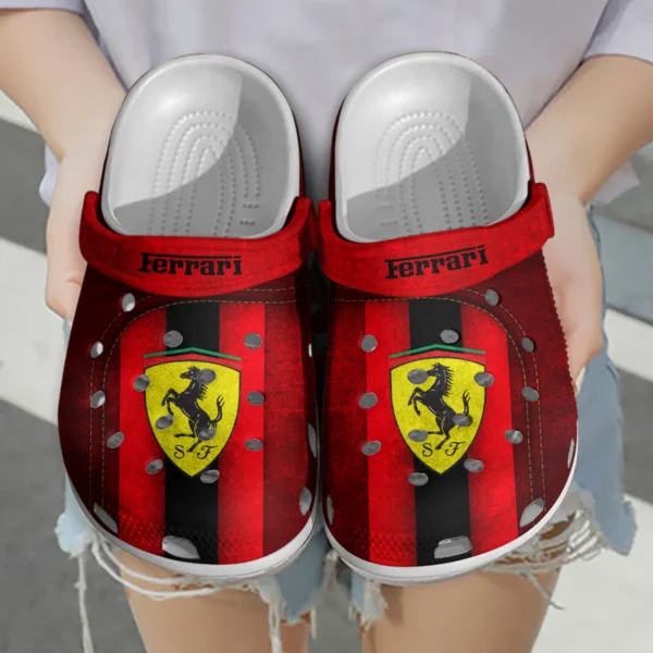 Ferrari F1 Crocs - Waterproof Odor-resistant Antimicrobial BL6425A5FRR - Black - Image 3