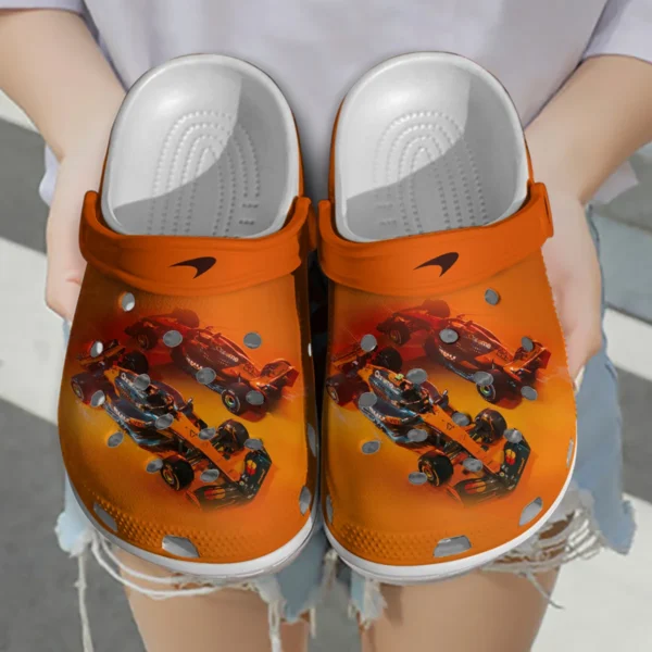 4 - 81 Norris Piastri McLaren F1 Crocs - Waterproof Odor-resistant Antimicrobial BLMCL8425A24 - Image 3