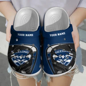 Geelong Cats Australian Football League Exclusive Logo Crocs HOVA210525AFL07GEEL