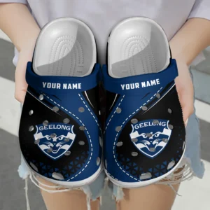 Geelong Cats Australian Football League Exclusive Logo Crocs HOVA210525AFL08GEEL