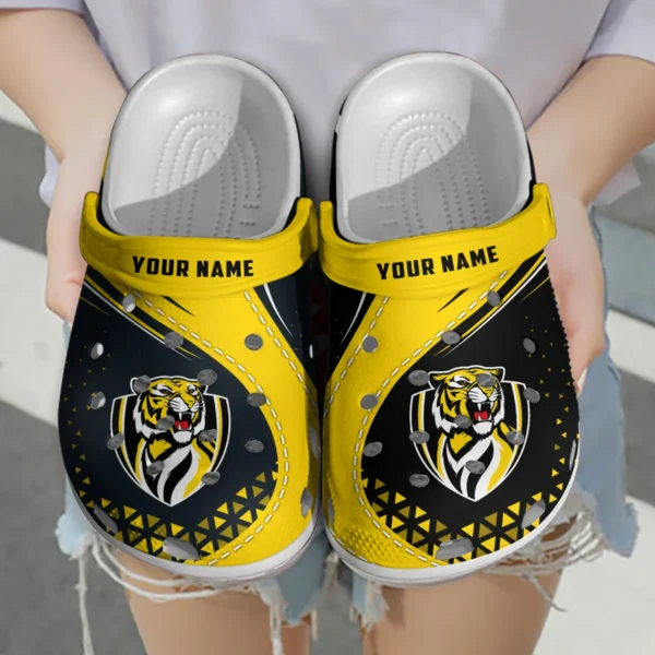 Richmond Tigers Australian Football League Exclusive Logo Crocs HOVA210525AFL08RICH