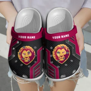 Brisbane Lions Australian Football League Exclusive Logo Crocs HOVA210525AFL09BL