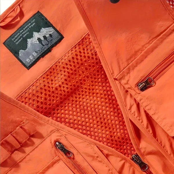 Bar Crusher Fishing AU Exclusive Logo Quick Drying Vest HOFS150525A02BCR - Orange - Image 3