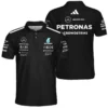 2025 Team Mercedes-AMG Petronas F1 Polo Shirt All Over Prints BLMER6525A1PL