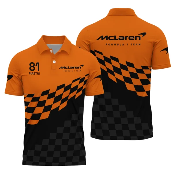 Oscar Piastri McLaren F1 Polo Shirt All Over Prints BLOP10425A1PL