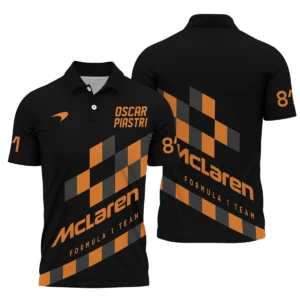 Oscar Piastri McLaren F1 Polo Shirt All Over Prints BLOP10425A6PL