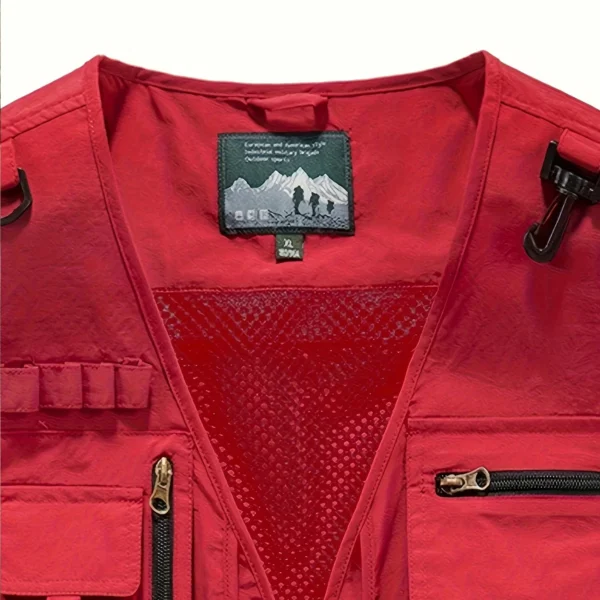 Garmin Fishing AU Exclusive Logo Quick Drying Vest HOFS150525A02GA - Red - Image 3