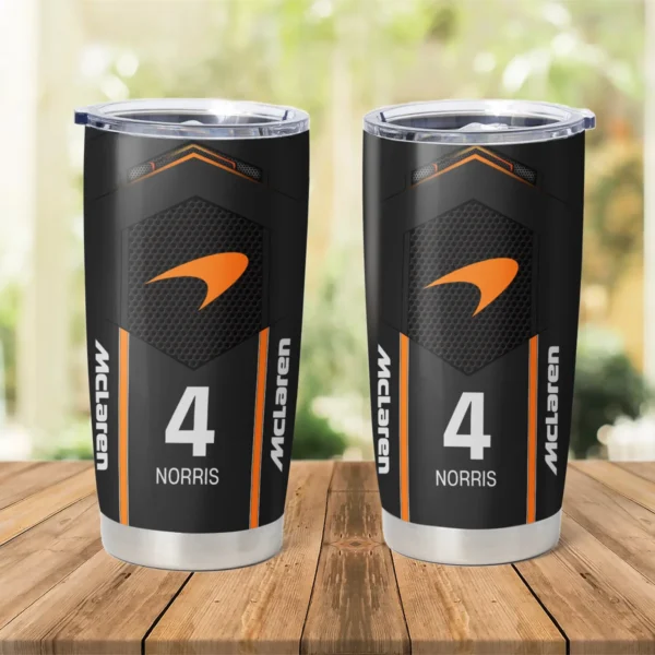 Lando Norris McLaren F1 Stainless Steel Tumbler 20oz 30oz Gift For Fan BLMCL11525A2NR - Image 3