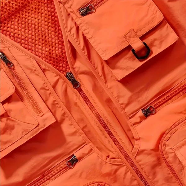 Bar Crusher Fishing AU Exclusive Logo Quick Drying Vest HOFS150525A02BCR - Orange - Image 4