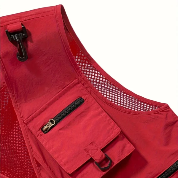 Garmin Fishing AU Exclusive Logo Quick Drying Vest HOFS150525A02GA - Red - Image 4