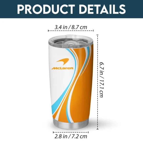 McLaren F1 Stainless Steel Tumbler 20oz 30oz Gift For Fan BLMCL11525A3 - Image 4