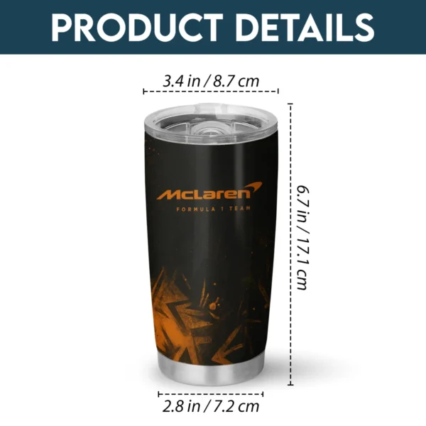 McLaren F1 Stainless Steel Tumbler 20oz 30oz Gift For Fan BLMCL11525A9 - Image 4