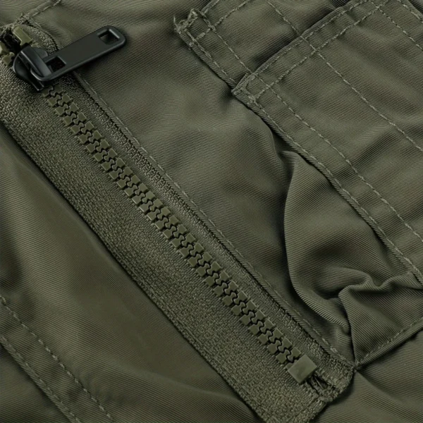 Bar Crusher Fishing AU Exclusive Logo Tactical Cargo Jacket HOFS150525A01BCR - Green - Image 7