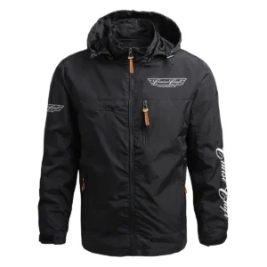 CruiseCraft Exclusive Logo Waterproof Outdoor Jacket QTFS270425AU1CCB - Black