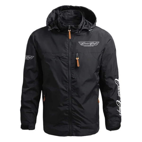 CruiseCraft Exclusive Logo Waterproof Outdoor Jacket QTFS270425AU1CCB - Black