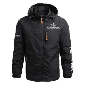 Formosa Marine Exclusive Logo Waterproof Outdoor Jacket QTFS270425AU1FOM - Black