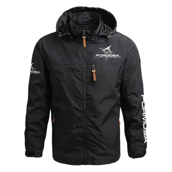 Formosa Marine Exclusive Logo Waterproof Outdoor Jacket QTFS270425AU1FOM - Black