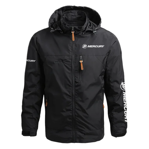 Mercury Marine Exclusive Logo Waterproof Outdoor Jacket QTFS270425AU1MCM - Black
