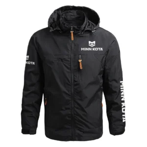 Minn Kota Exclusive Logo Waterproof Outdoor Jacket QTFS270425AU1MNK - Black