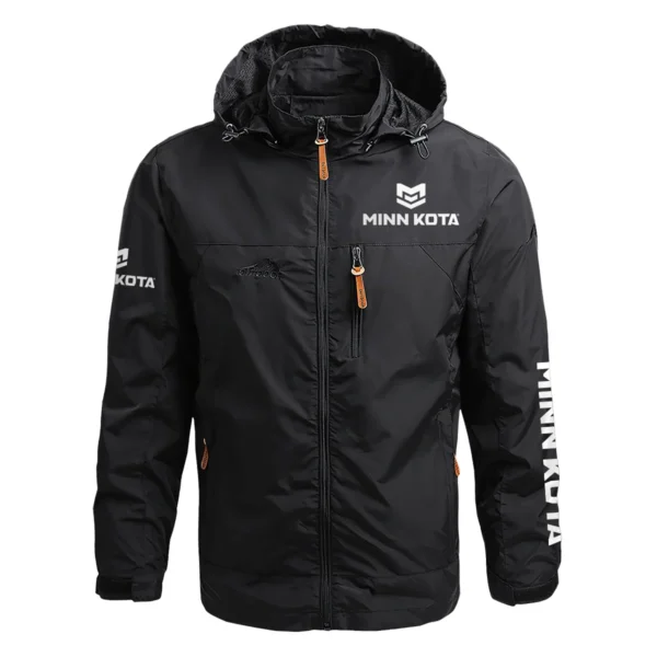 Minn Kota Exclusive Logo Waterproof Outdoor Jacket QTFS270425AU1MNK - Black