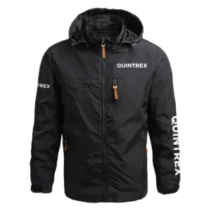 Quintrex Exclusive Logo Waterproof Outdoor Jacket QTFS270425AU1QTX - Black