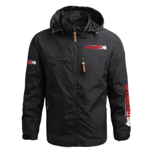 Stacer Exclusive Logo Waterproof Outdoor Jacket QTFS270425AU1STC - Black