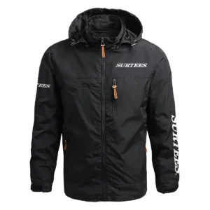 Surtees Exclusive Logo Waterproof Outdoor Jacket QTFS270425AU1SUB - Black