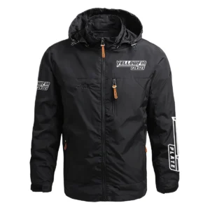Yellowfin Plate Exclusive Logo Waterproof Outdoor Jacket QTFS270425AU1YPB - Black
