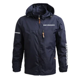 Bar Crusher Exclusive Logo Waterproof Outdoor Jacket QTFS270425AU1BCR - Blue