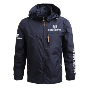 Minn Kota Exclusive Logo Waterproof Outdoor Jacket QTFS270425AU1MNK - Blue