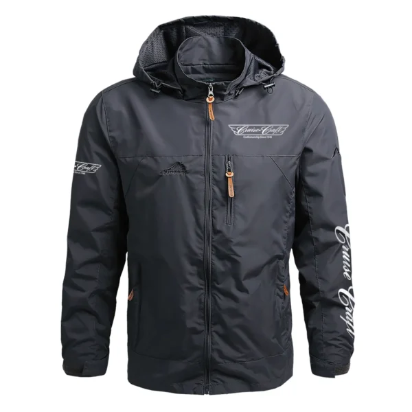 CruiseCraft Exclusive Logo Waterproof Outdoor Jacket QTFS270425AU1CCB - Gray