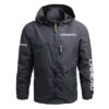 Camero Exclusive Logo Waterproof Outdoor Jacket QTFS270425AU1CMR - Gray