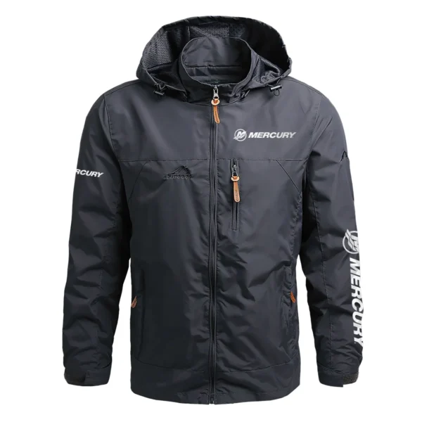 Mercury Marine Exclusive Logo Waterproof Outdoor Jacket QTFS270425AU1MCM - Gray
