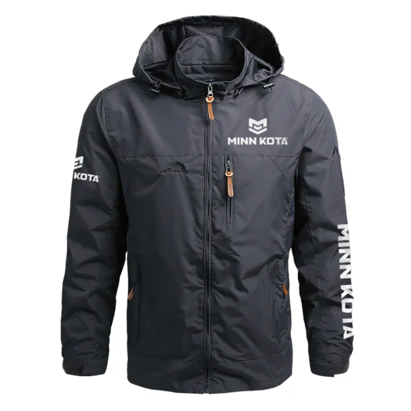 Minn Kota Exclusive Logo Waterproof Outdoor Jacket QTFS270425AU1MNK - Gray