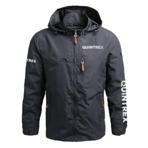 Quintrex Exclusive Logo Waterproof Outdoor Jacket QTFS270425AU1QTX - Gray