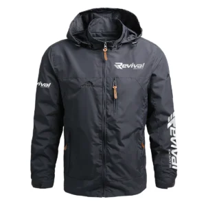 Revival Boats Exclusive Logo Waterproof Outdoor Jacket QTFS270425AU1RVB - Gray