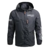 Yellowfin Plate Exclusive Logo Waterproof Outdoor Jacket QTFS270425AU1YPB - Gray