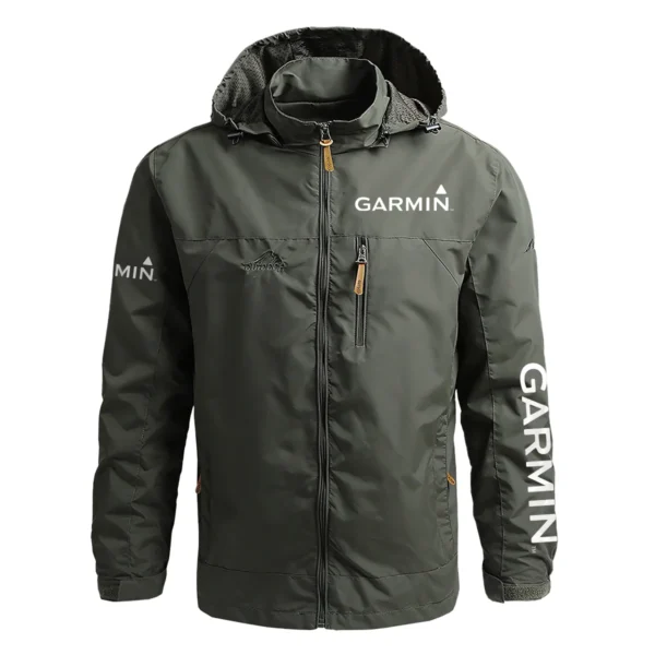 Garmin Exclusive Logo Waterproof Outdoor Jacket QTFS270425AU1GA - Army Green