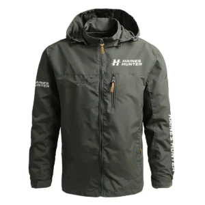 Haines Hunter Exclusive Logo Waterproof Outdoor Jacket QTFS270425AU1HHT - Army Green