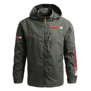 Stacer Exclusive Logo Waterproof Outdoor Jacket QTFS270425AU1STC - Army Green