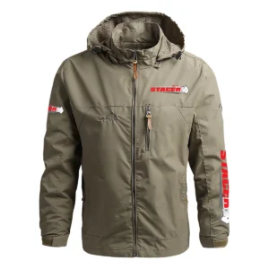 Stacer Exclusive Logo Waterproof Outdoor Jacket QTFS270425AU1STC - Khaki