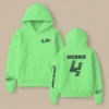 Lando Norris McLaren F1 Fashion Clothing For Racing Fans Unisex Hoodie BLNR25425 - Mint Green