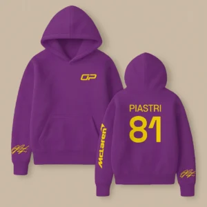 Oscar Piastri McLaren F1 Fashion Clothing For Racing Fans Unisex Hoodie BLOP25425 - Retro 90s