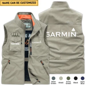 Garmin Fishing AU Exclusive Logo Outdoor Sleeveless Vest HOFS140525A01GA - Khaki