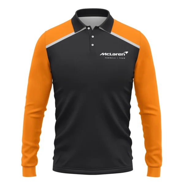 Tyre Water McLaren F1 Long Polo Shirt All Over Prints BLF115525A1LPL - Image 2