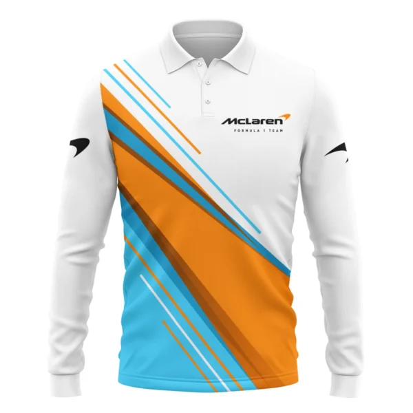 McLaren F1 Long Polo Shirt All Over Prints BLMCL3525A1LPL - Image 2
