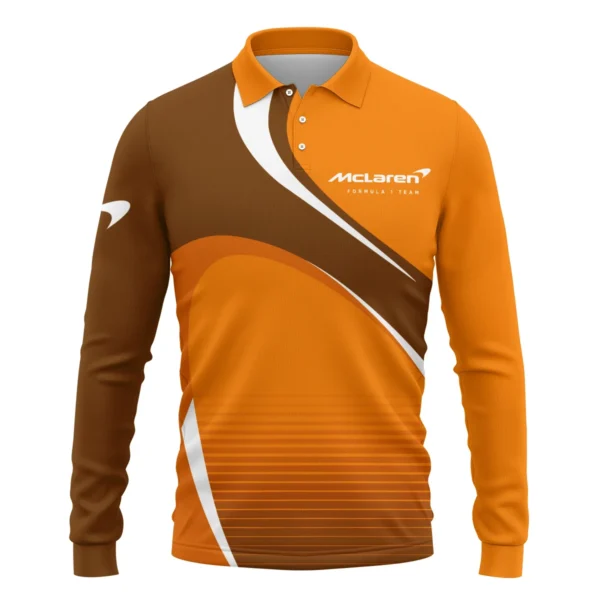 McLaren F1 Long Polo Shirt All Over Prints BLMCL9525A2LPL - Image 2