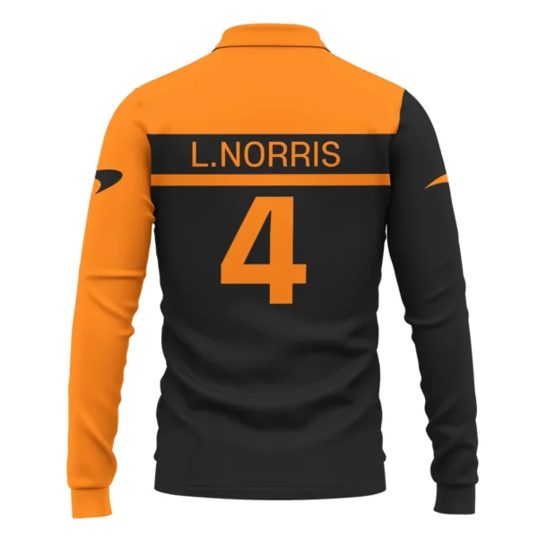 Lando Norris McLaren F1 Long Polo Shirt All Over Prints BLMCL5525A1LPL - Image 3