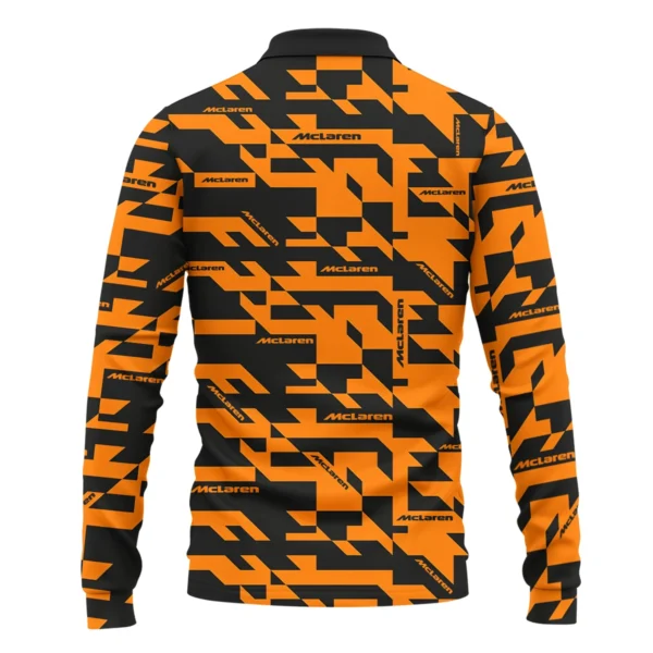 Camo Livery McLaren F1 Long Polo Shirt All Over Prints BLMCL9525A3LPL - Image 3